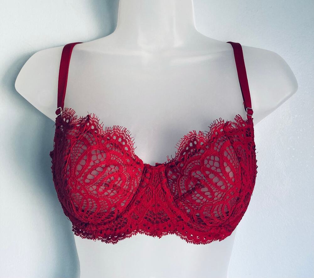 Victoria's Secret Bra Dream Angels Pushup Without Padding 34D Red